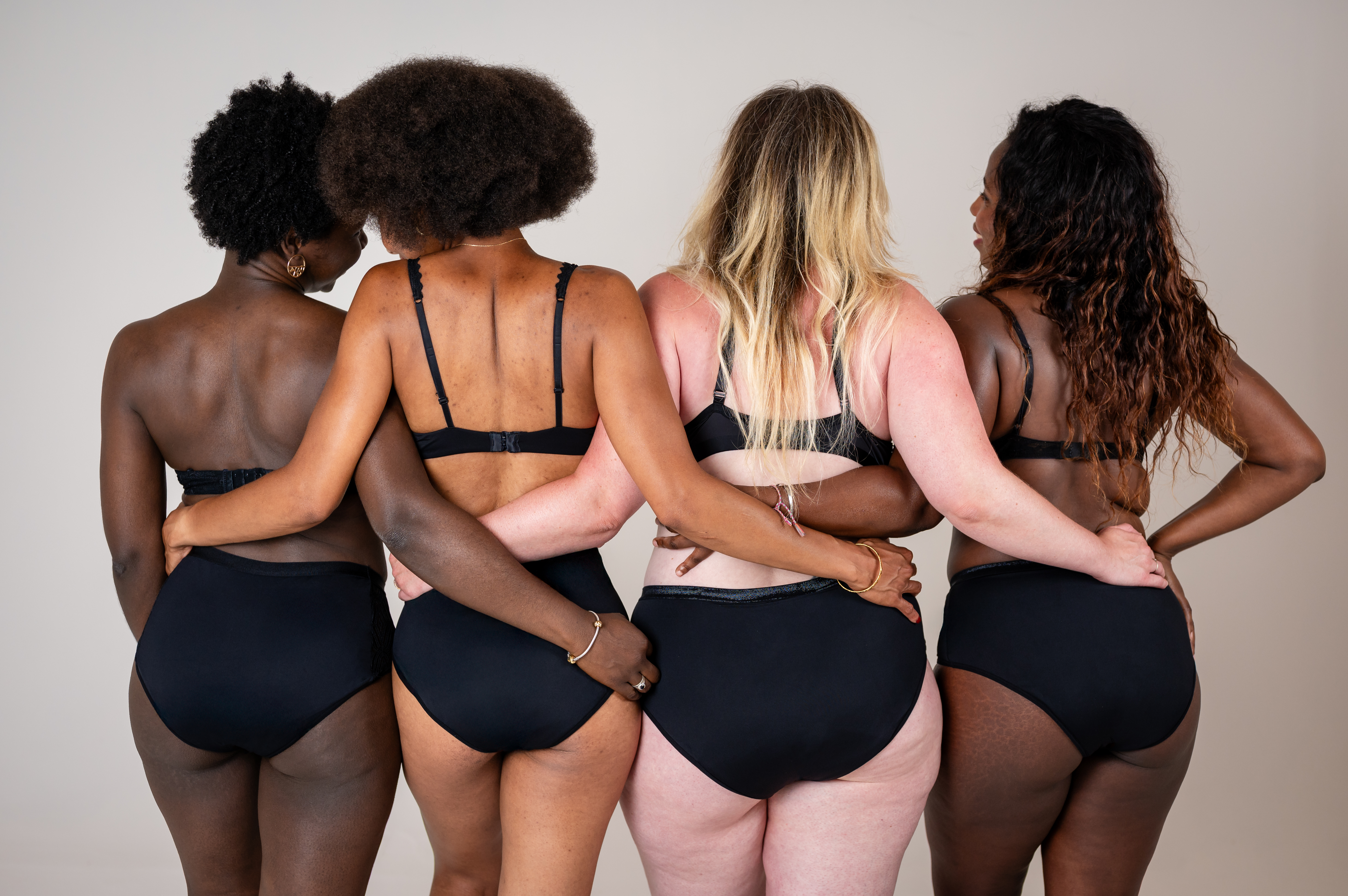 culotte menstruelle Orea nuit noire taille haute vue dos